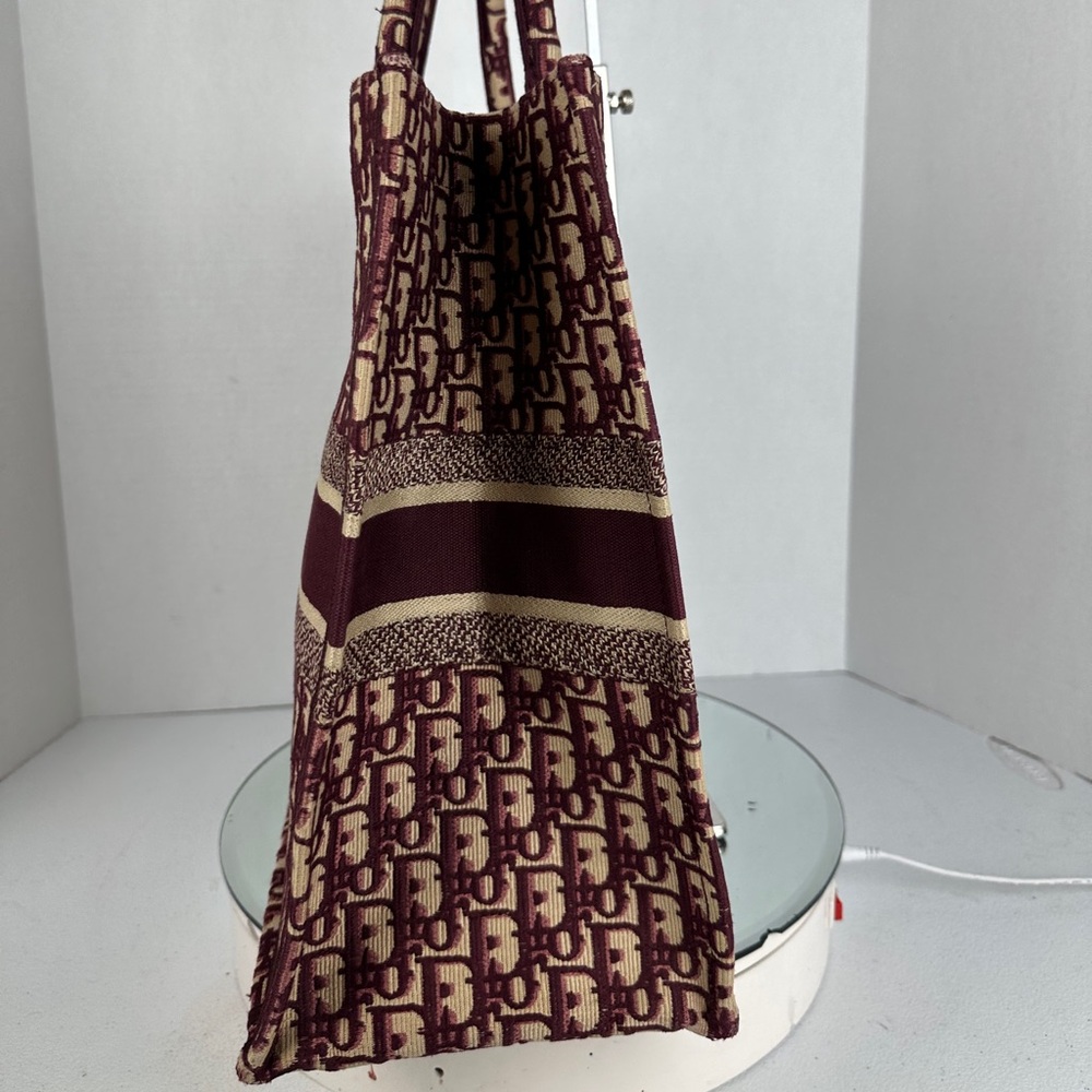 Christian Dior Book Tote Oblique Canvas Large WINE - Picture 6 of 14